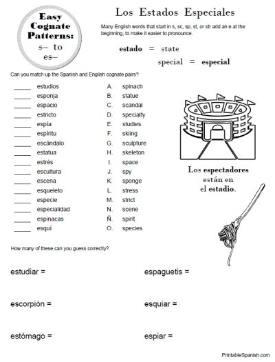 Free Printable Spanish No More â Printable Spanish